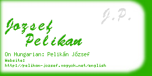 jozsef pelikan business card
