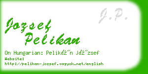 jozsef pelikan business card